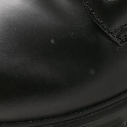 Prada Spazzolato Rois Re-Nylon Metal Triangle Logo Mens Monolith Pouch Pocket 60mm Combat Boots 8 Black 9 of 10