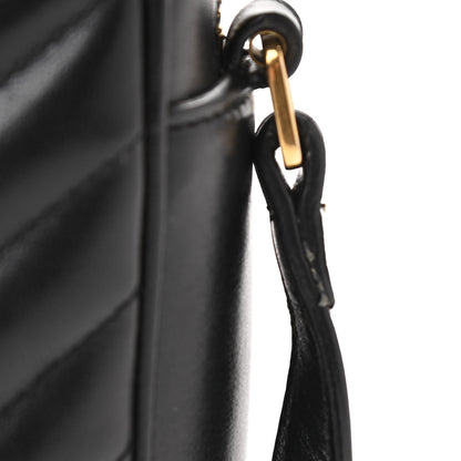 Saint Laurent Calfskin Matelasse Monogram Lou Camera Bag Black 11 of 13
