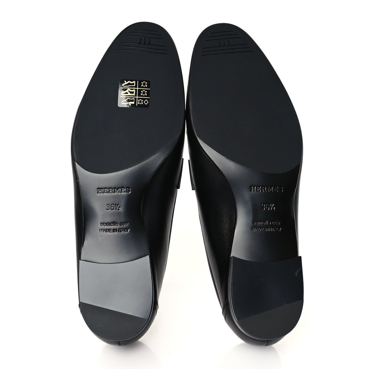 Goatskin Womens Royal Loafers 36.5 Black