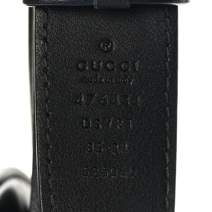 Gucci Calfskin Matelasse GG Marmont Belt Bag 85 34 Black 11 of 11