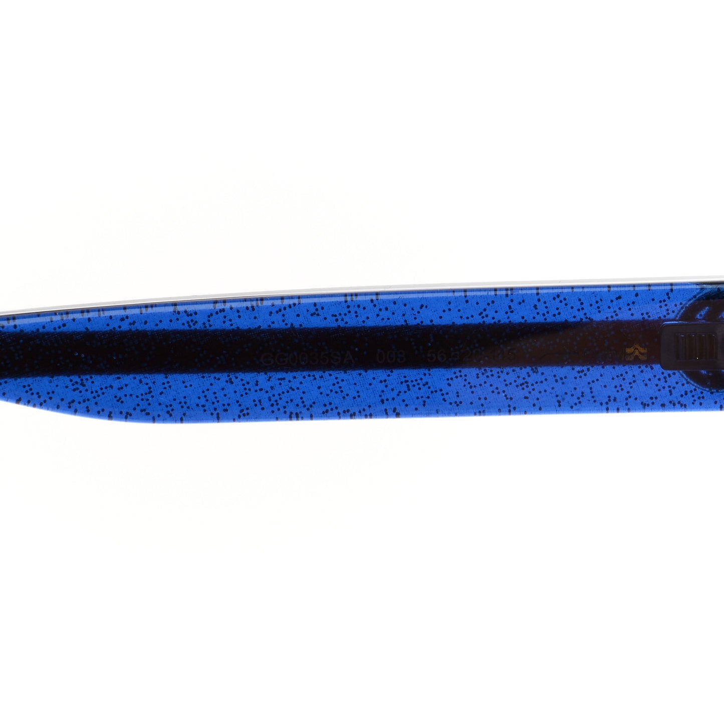 Round Eye GG Web Glitter GG0035SA Sunglasses Blue