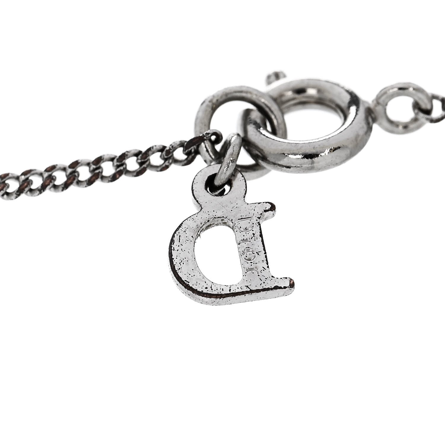 Christian Dior Metal Logo Bracelet Silver 4 of 4