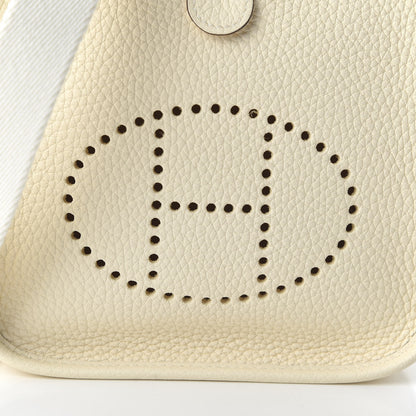 Hermes Taurillon Clemence Amazone Evelyne TPM Nata Craie 9 of 10