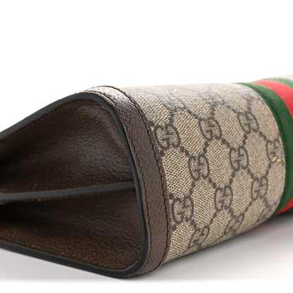 Gucci GG Supreme Monogram Web Small Ophidia Chain Shoulder Bag Brown 9 of 13