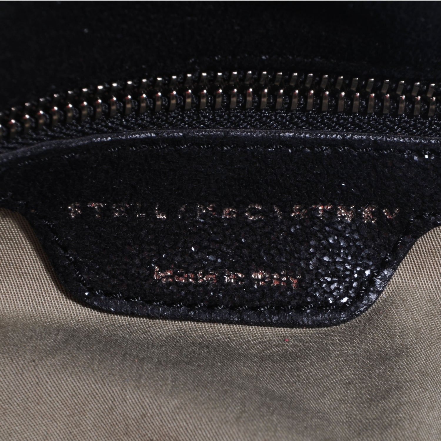 Stella McCartney Faux Leather Shaggy Deer Falabella Fold Over Tote Black 9 of 10