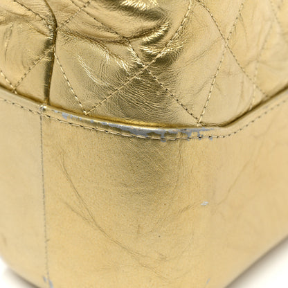 Chanel Metallic Lambskin Calfskin Quilted Medium Gabrielle Hobo Gold 17 of 20
