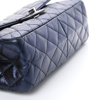 Chanel Metallic Aged Calfskin Quilted 2.55 Reissue 226 Flap Blue 13 of 14