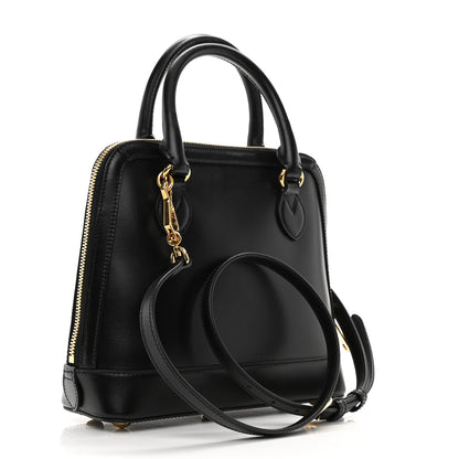 Gucci Boarded Plutone Calfskin Small Horsebit 1955 Top Handle Bag Black 3 of 13