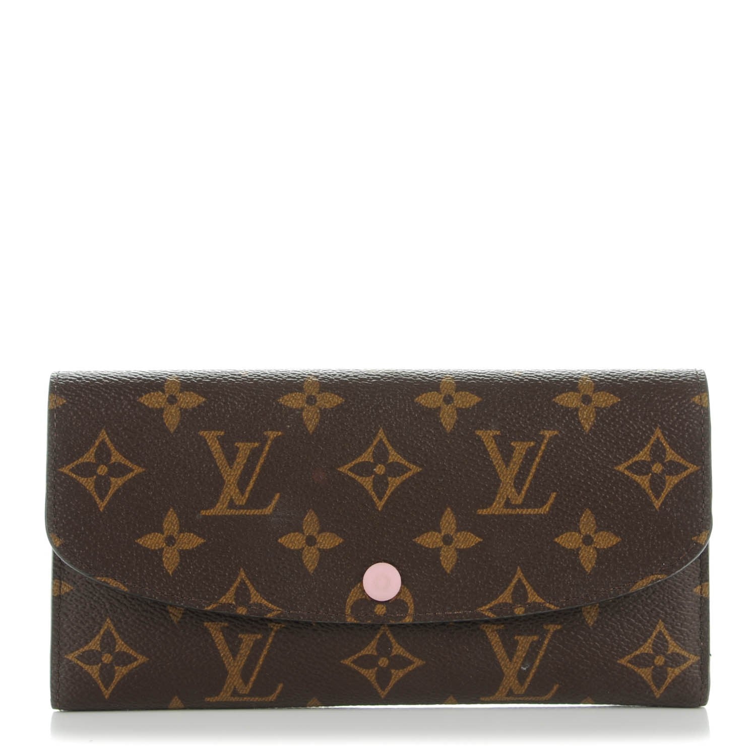 Louis Vuitton Monogram Emilie Wallet Rose Ballerine 1 of 7