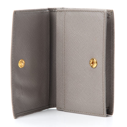 Prada Saffiano Metal Card Holder Argilla 5 of 12