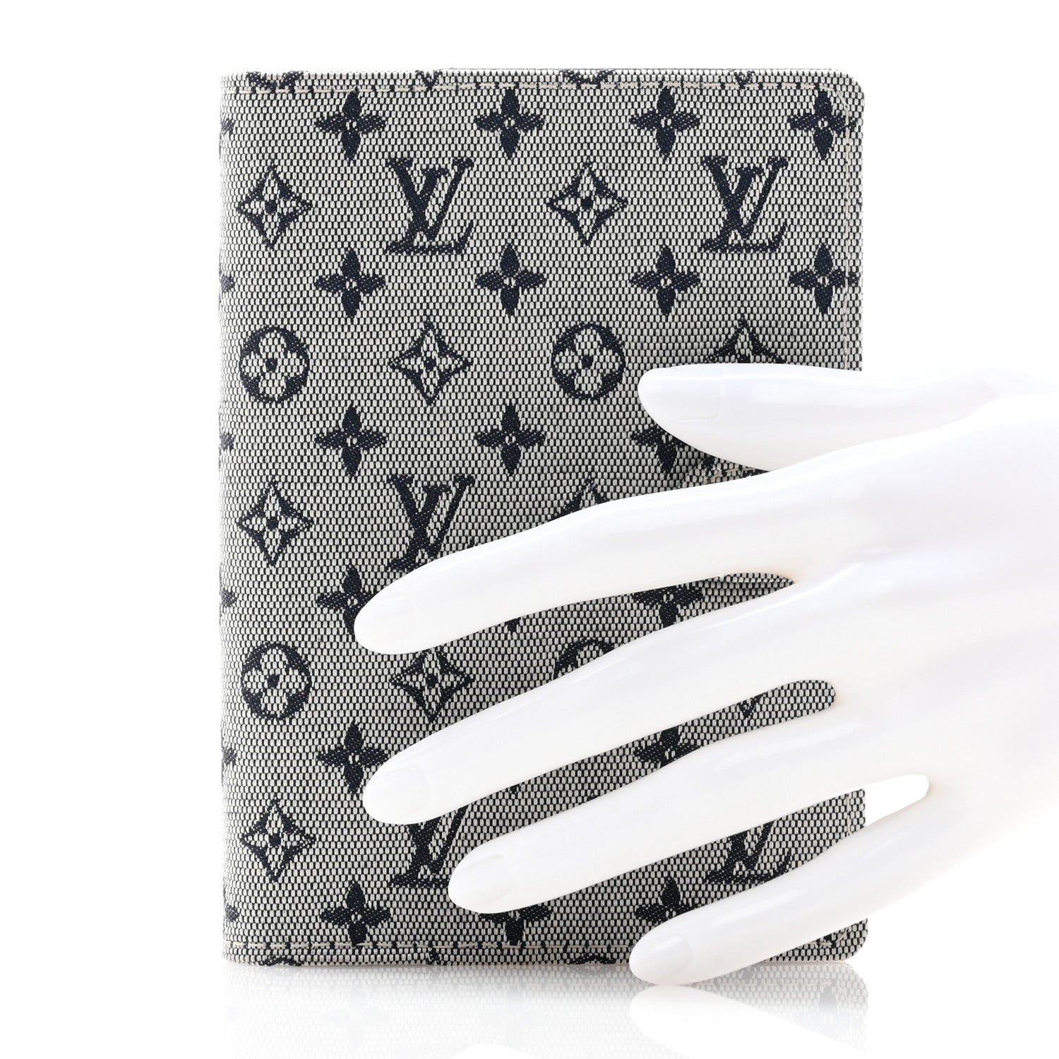 Louis Vuitton Mini Lin Small Ring Agenda Cover Blue 2 of 10