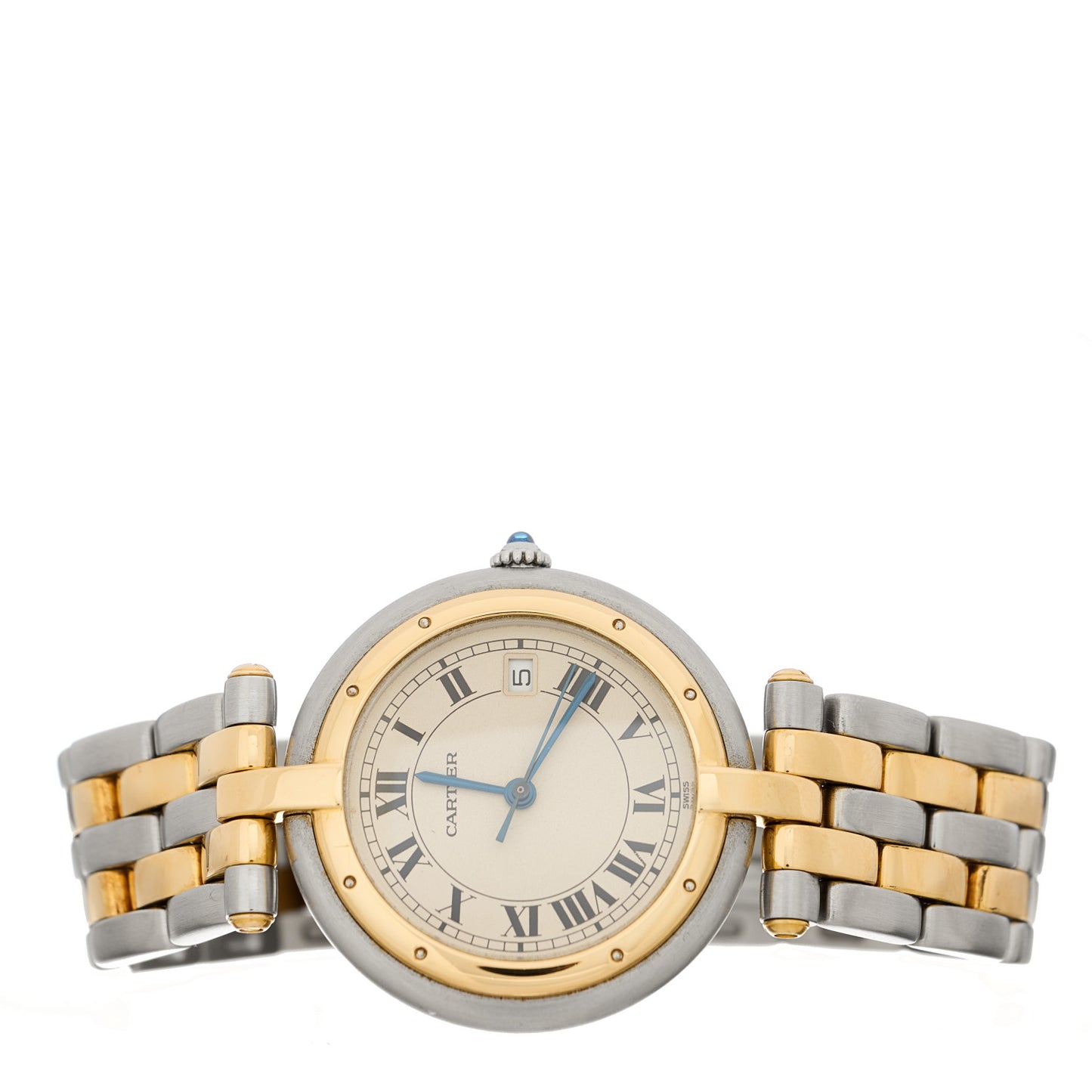 Stainless Steel 18K Yellow Gold 29mm Panthere Vendome Quartz Watch
