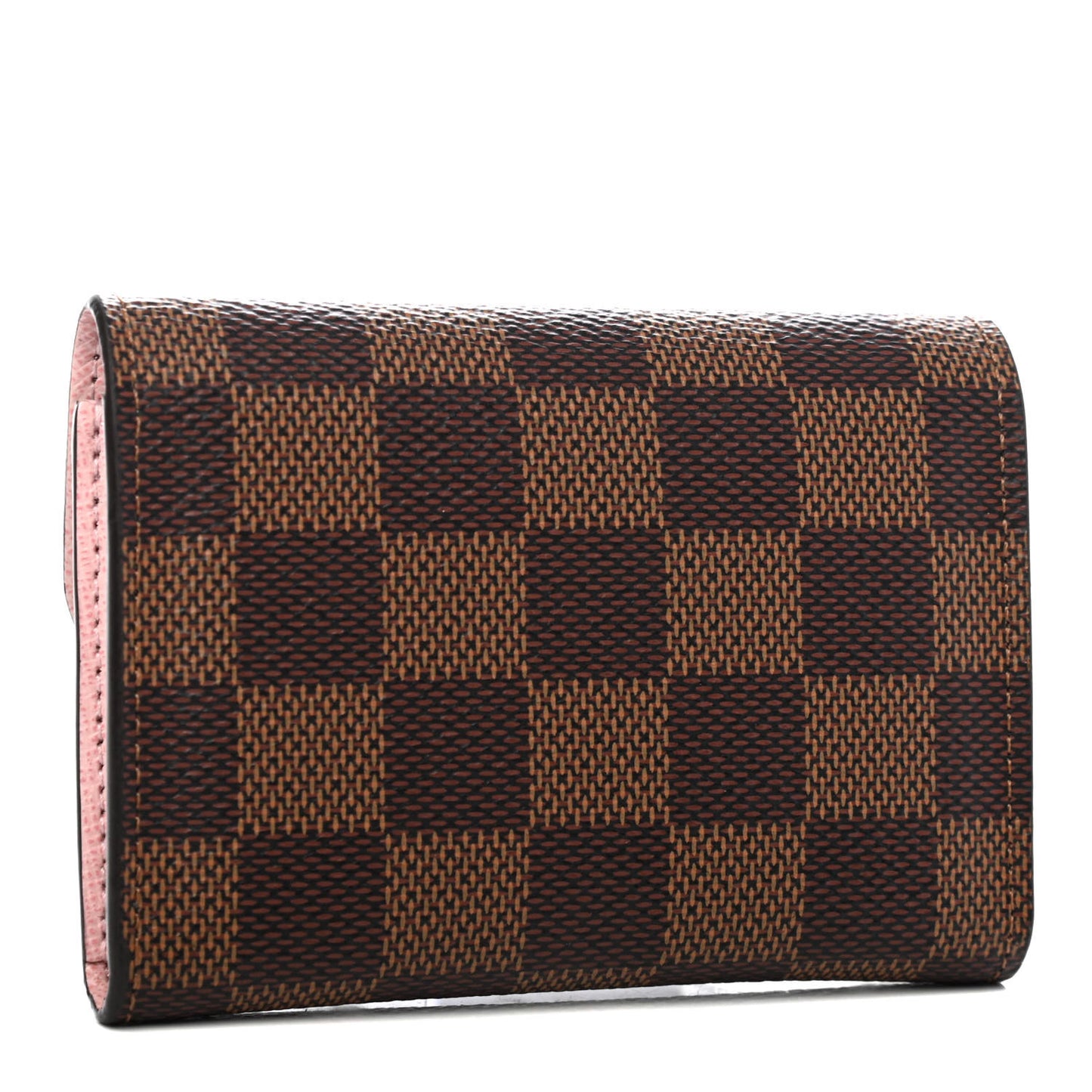 Damier Ebene Rosalie Coin Purse Rose Ballerine