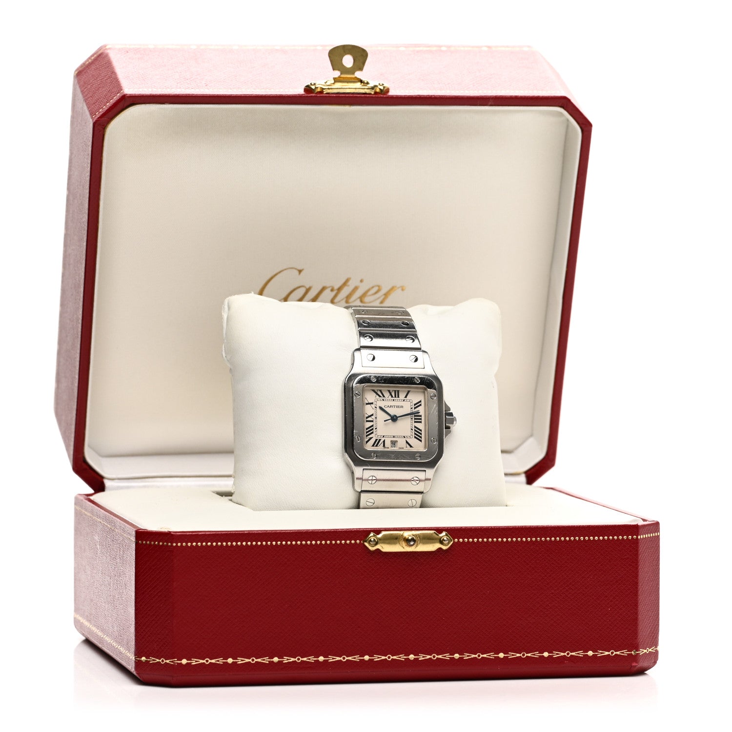 Cartier Stainless Steel 29mm Santos De Cartier Galbee Quartz Watch 5 of 5