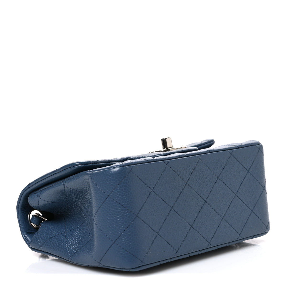 Chanel Caviar Quilted Mini Square Flap Navy 3 of 9