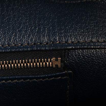 Hermes Taurillon Clemence Birkin 35 Bleu De Prusse 21 of 26