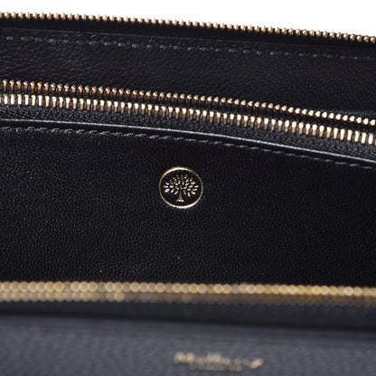 Mulberry Small Classic Grain Calfskin 12 Card Zip Around Wallet Black 6 of 7
