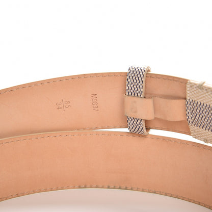 Louis Vuitton Damier Azur Voyage Belt 85 34 4 of 8