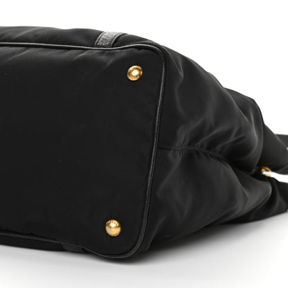 Prada Tessuto Nylon Saffiano Tote Black 10 of 13