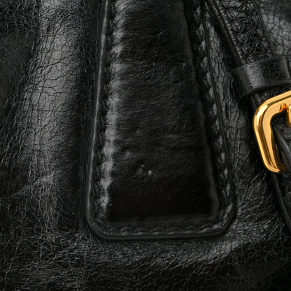 Prada Glace Calf Tote Black 12 of 12