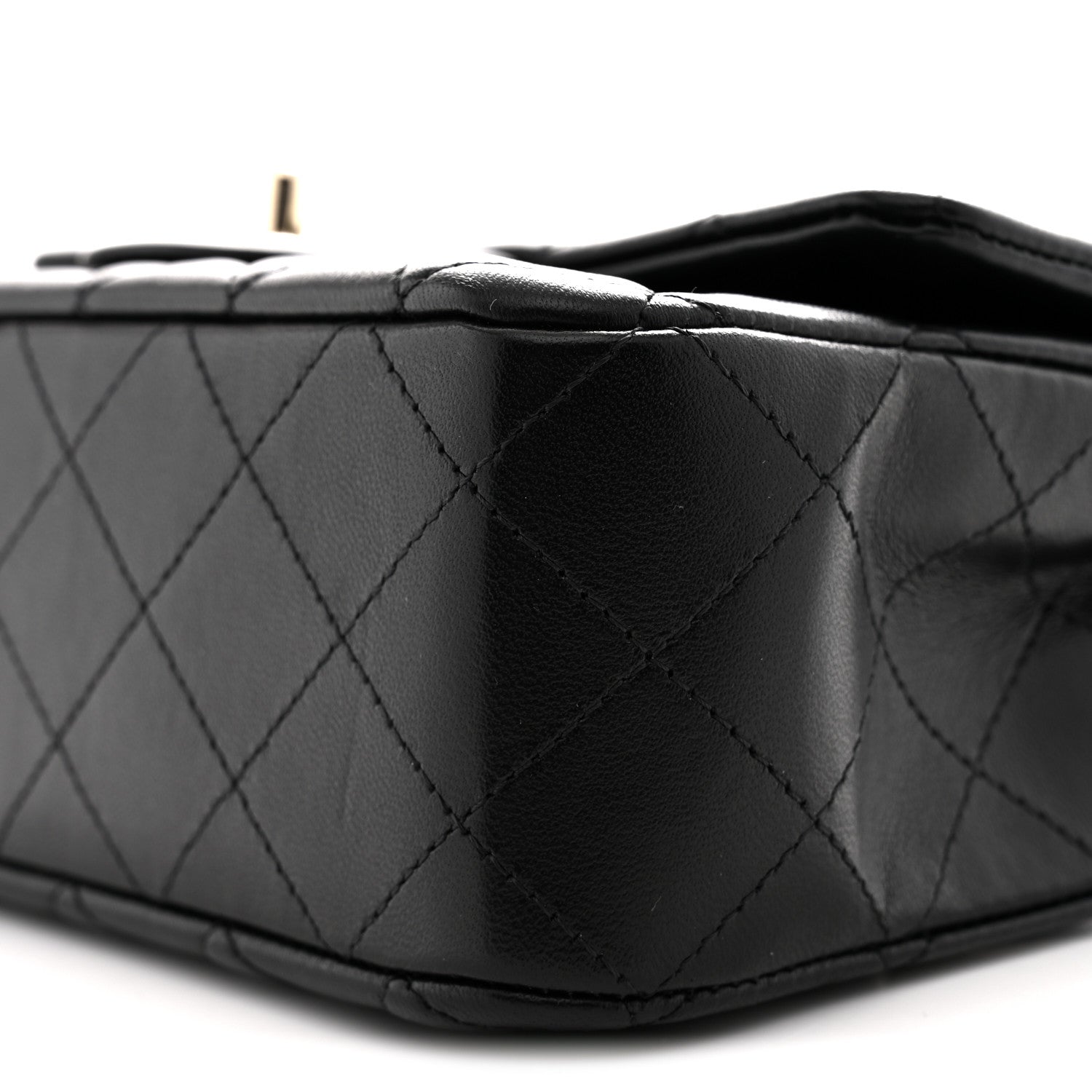 Chanel Lambskin Quilted Mini Rectangular Flap Black 10 of 11