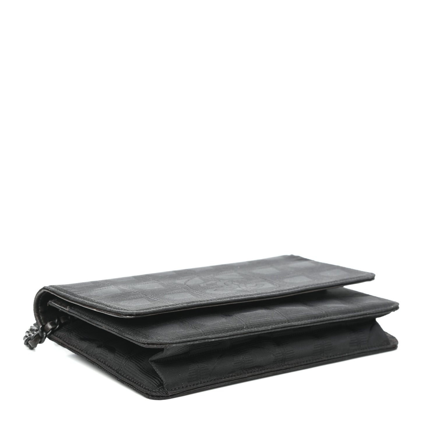 Nylon Travel Wallet On Chain WOC Black