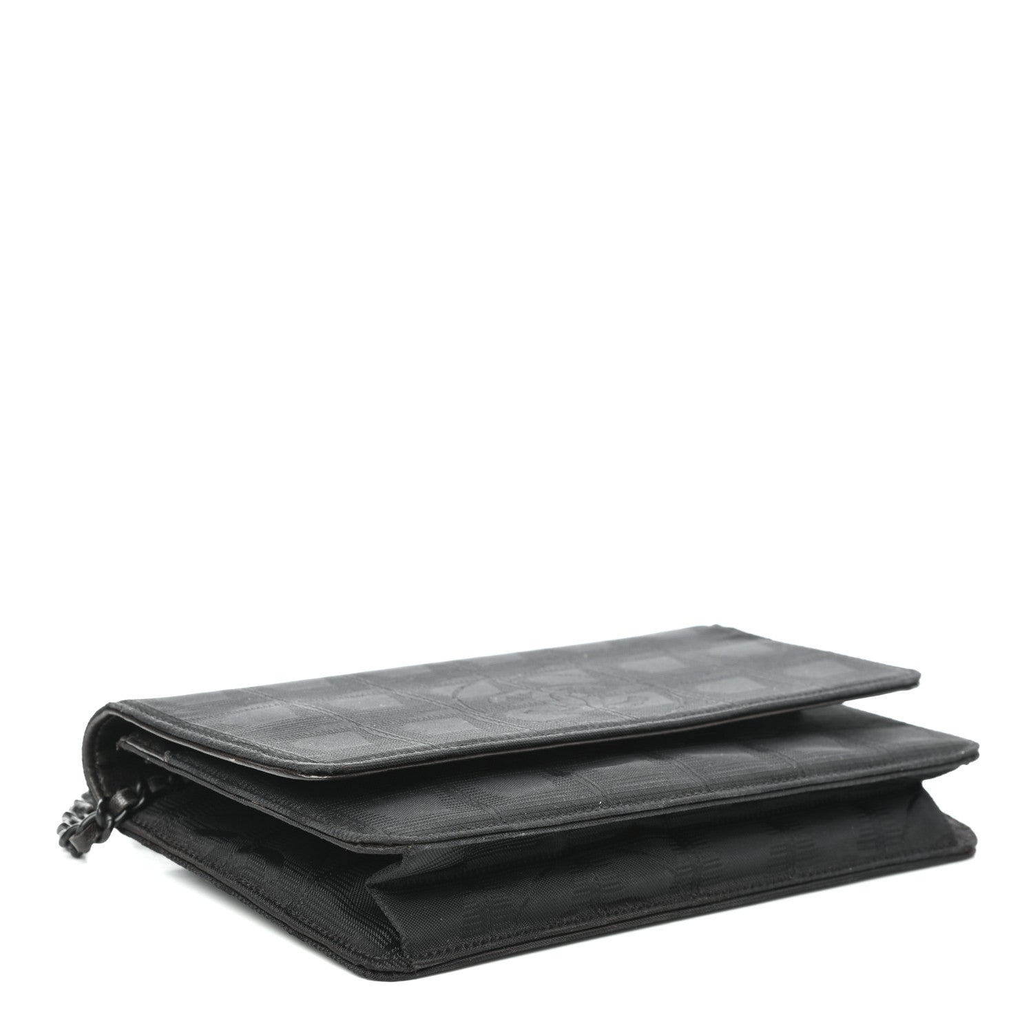 Chanel Nylon Travel Wallet On Chain WOC Black 4 of 9