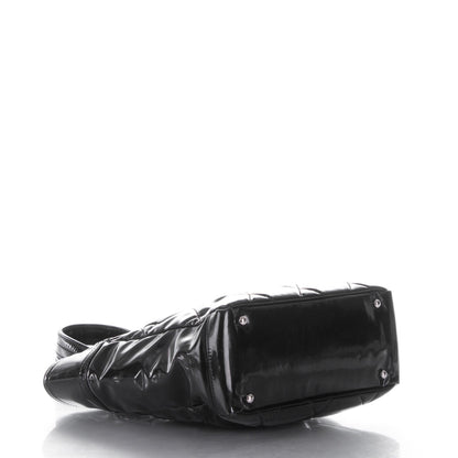 Chanel Vinyl Quilted Small Paris Biarritz Tote Black 4 of 9
