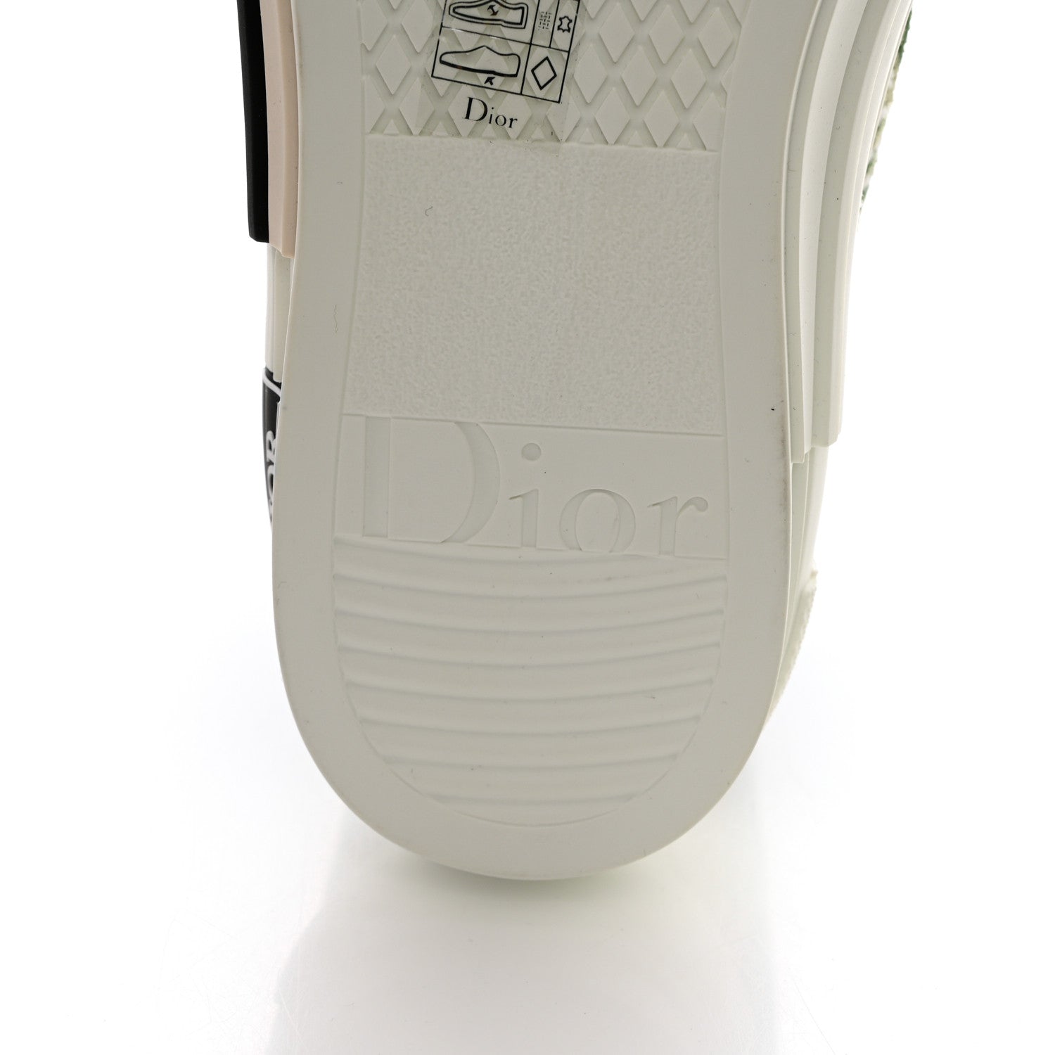 Christian Dior Tapestry Oblique Mens B23 High Top Sneakers 42 Olive 8 of 10