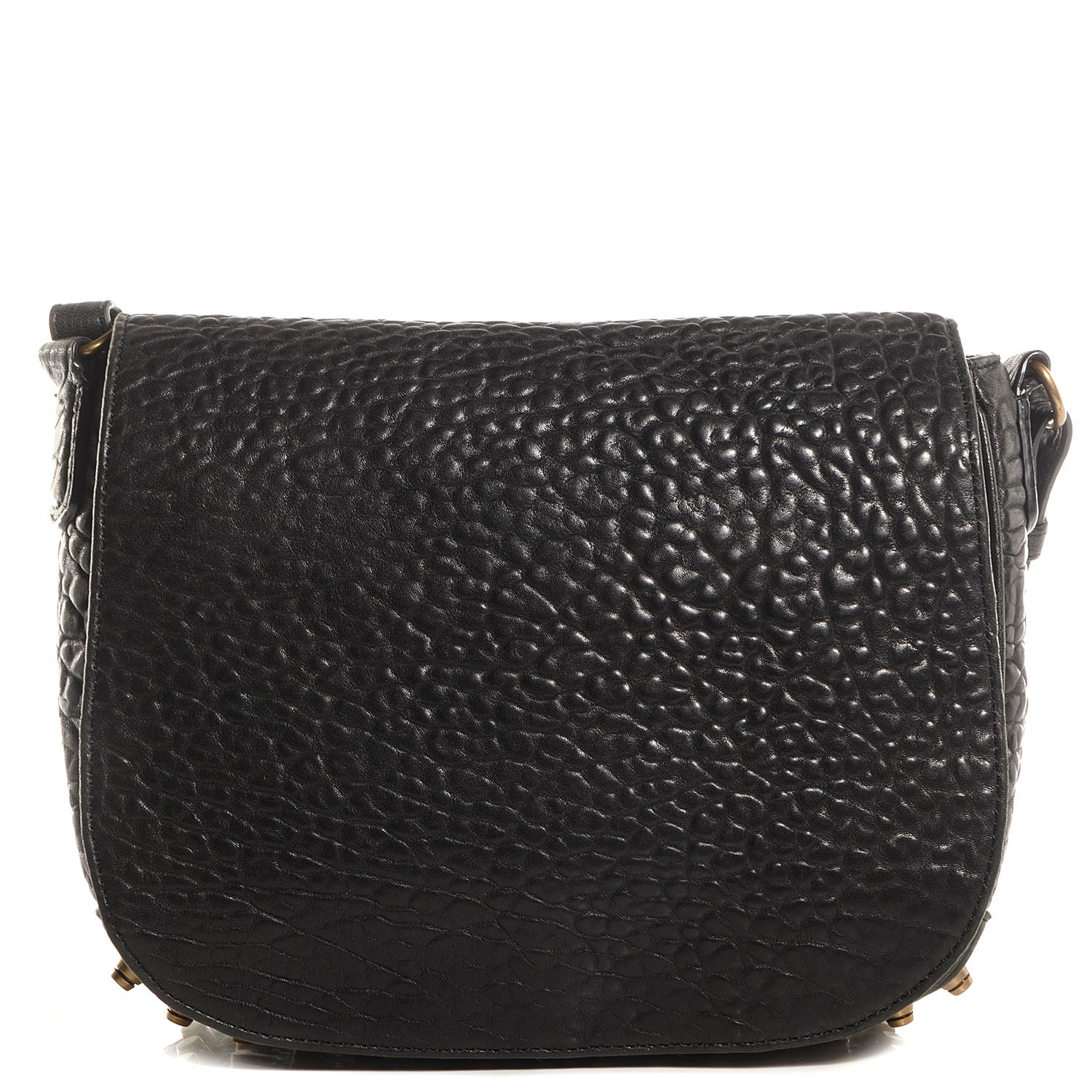 Alexander Wang Pebbled Lambskin Lia Sling Black with Antique Brass Hardware 1 of 6