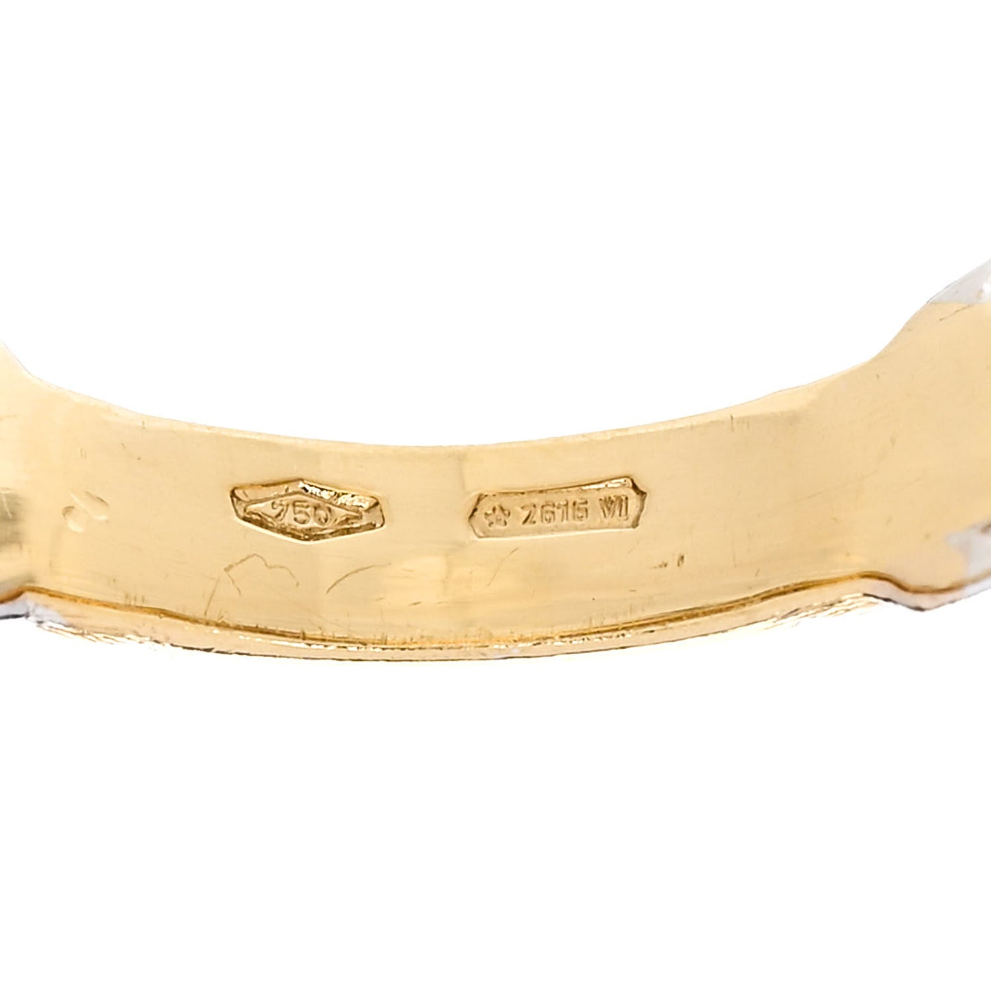 18K Yellow Gold Diamond Lucia Ring 54 7