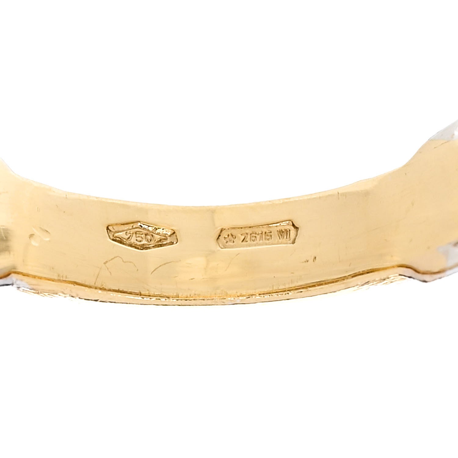 Marco Bicego 18K Yellow Gold Diamond Lucia Ring 54 7 6 of 6