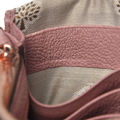 Mulberry Glossy Goat Long Locked Purse Clutch Dark Blush 7 of 8