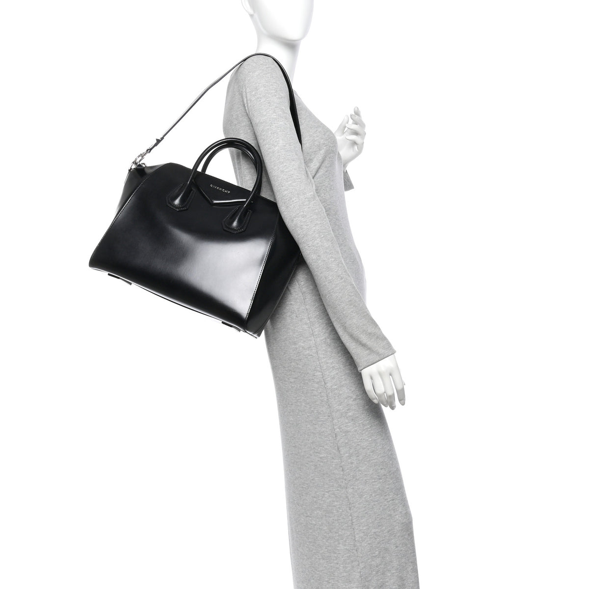 Givenchy Shiny Lord Calfskin Large Antigona Black 2 of 11