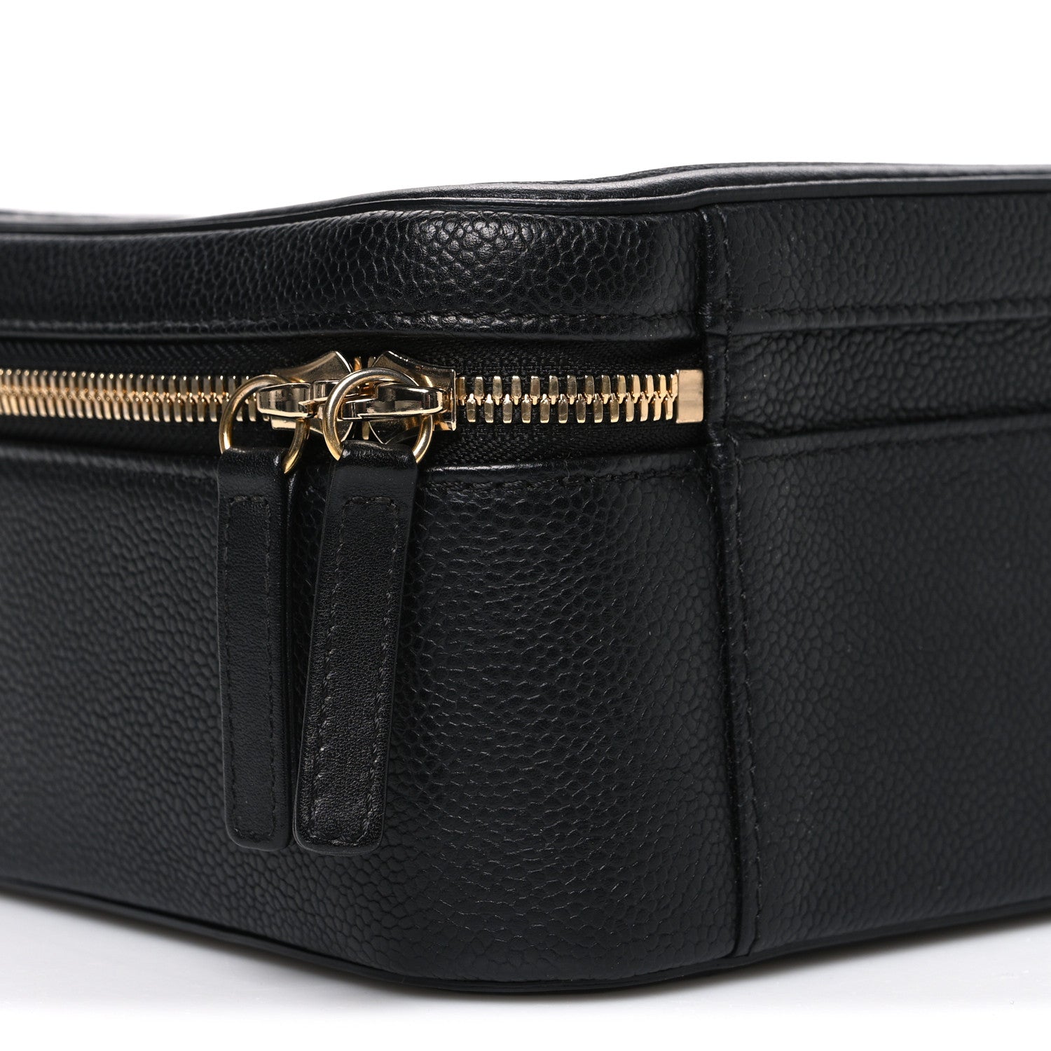 Chanel Caviar Quilted Large CC Filigree Vanity Case Black 10 of 12