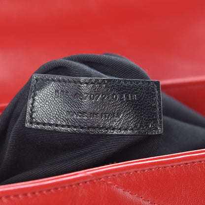 Saint Laurent Calfskin Y Quilted Monogram Toy Loulou Crossbody Bag Red 9 of 9