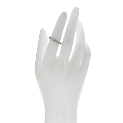 Tiffany Platinum Diamond 3mm Half Circle Wedding Band Ring 53 6.25 2 of 5