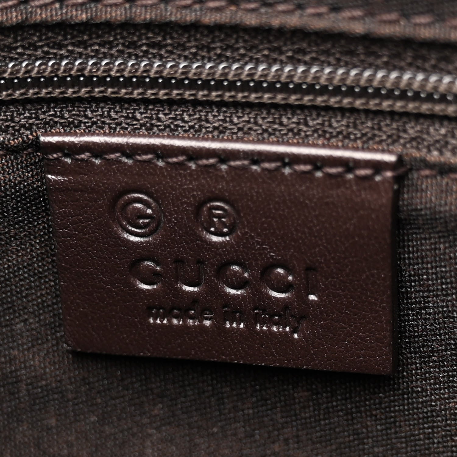 Gucci GG Supreme Monogram Web Flat Messenger Bag Dark Brown 6 of 10