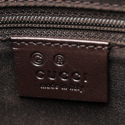 Gucci GG Supreme Monogram Web Flat Messenger Bag Dark Brown 6 of 10