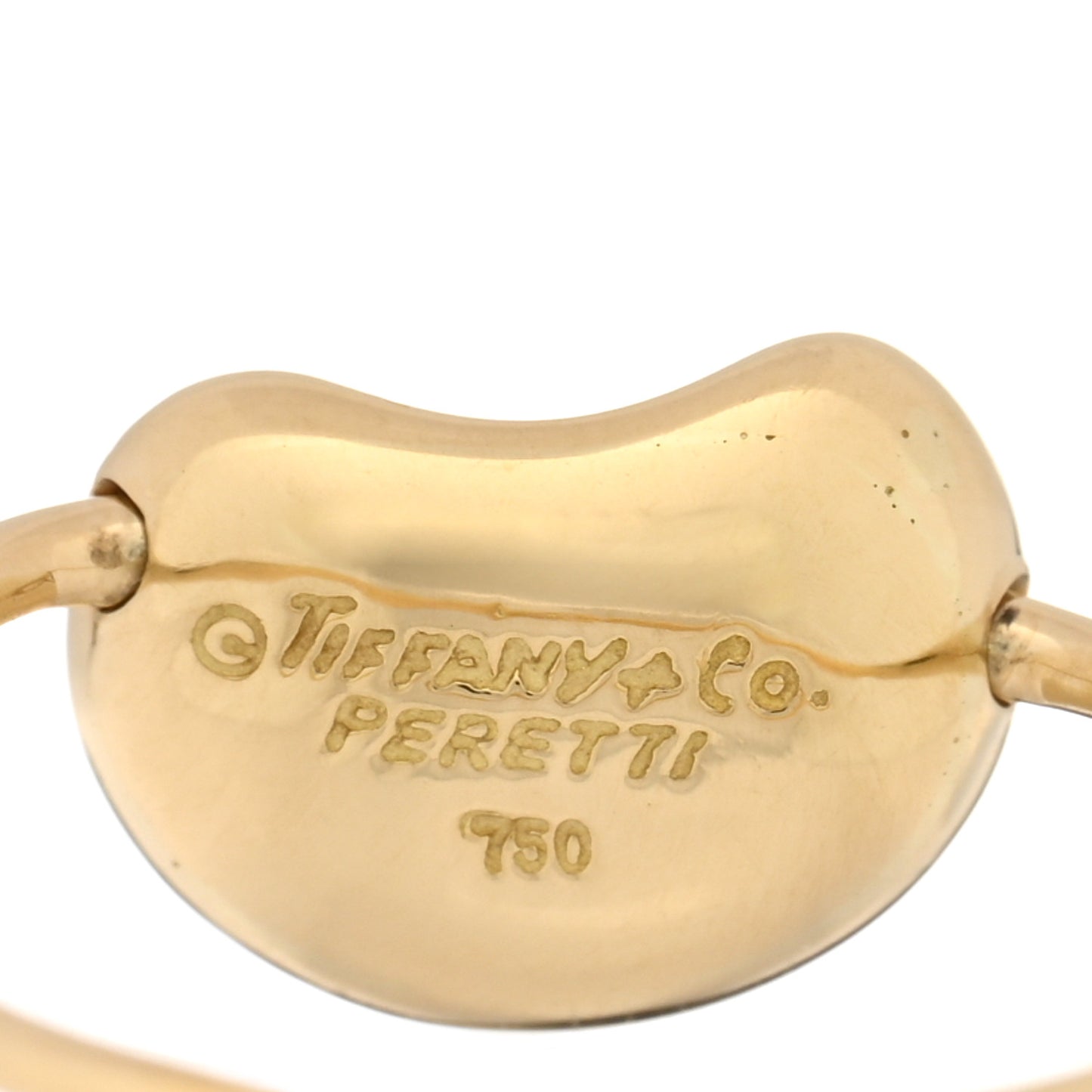 18K Yellow Gold Elsa Peretti Bean Ring 44 3