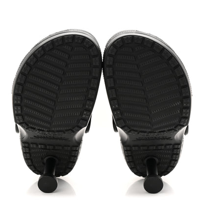 Balenciaga X CROCS Rubber Womens Madame 80 Sandals 37 Black 6 of 10