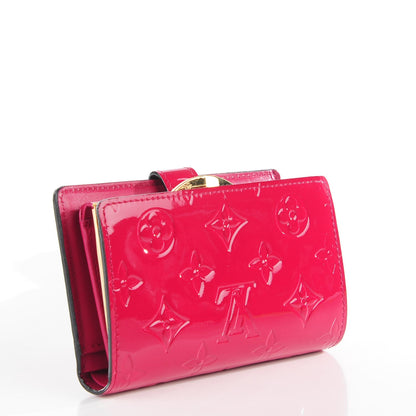Louis Vuitton Vernis French Purse Wallet Rose Indien 3 of 8