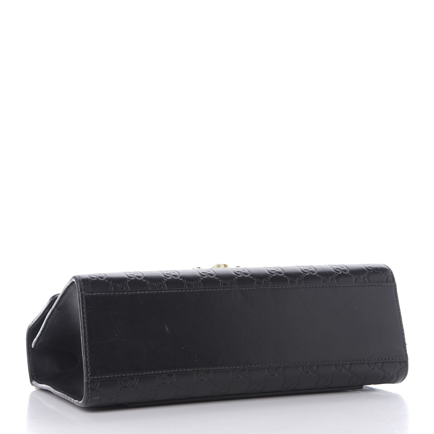 Gucci Guccissima Medium Padlock Shoulder Bag Black 3 of 10