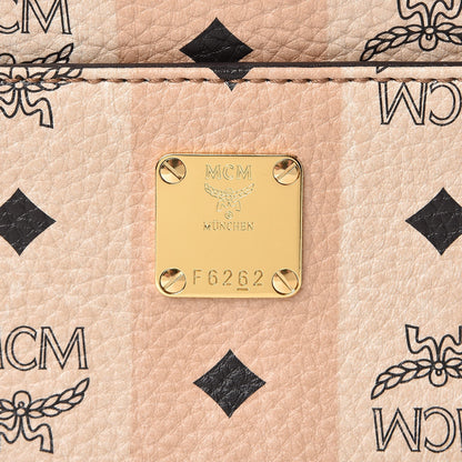 MCM Striped Visetos Mini Crossbody Bag Beige 8 of 14