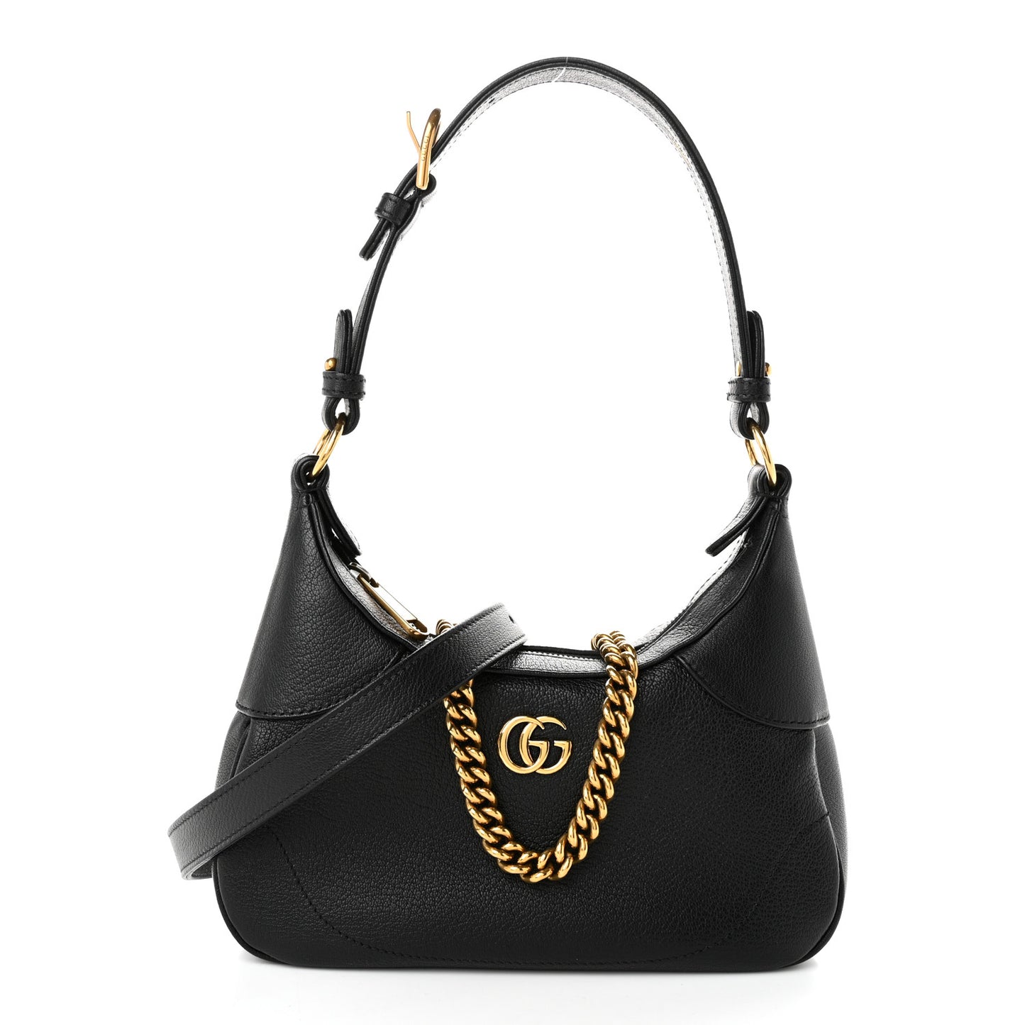 Goatskin Small Aphrodite Shoulder Bag Black