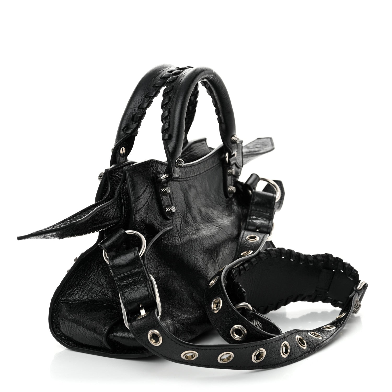 Balenciaga Agneau Arena Neo Cagole Handbag XS Black 4 of 10