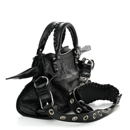 Balenciaga Agneau Arena Neo Cagole Handbag XS Black 4 of 10
