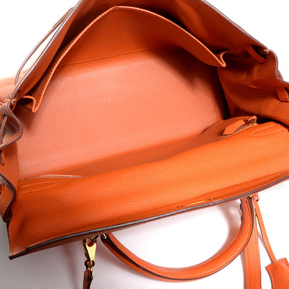 Hermes Togo Kelly Retourne 35 Orange 5 of 22