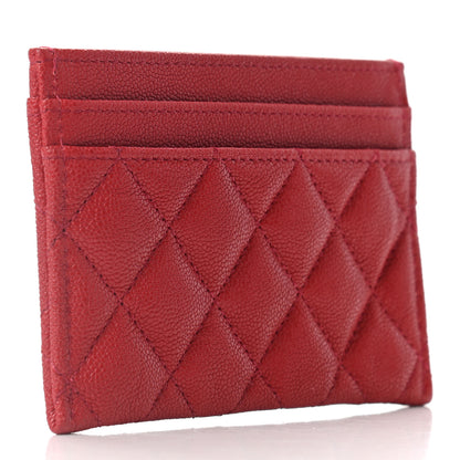 Chanel Caviar Quilted Boy Card Holder Red 3 of 8