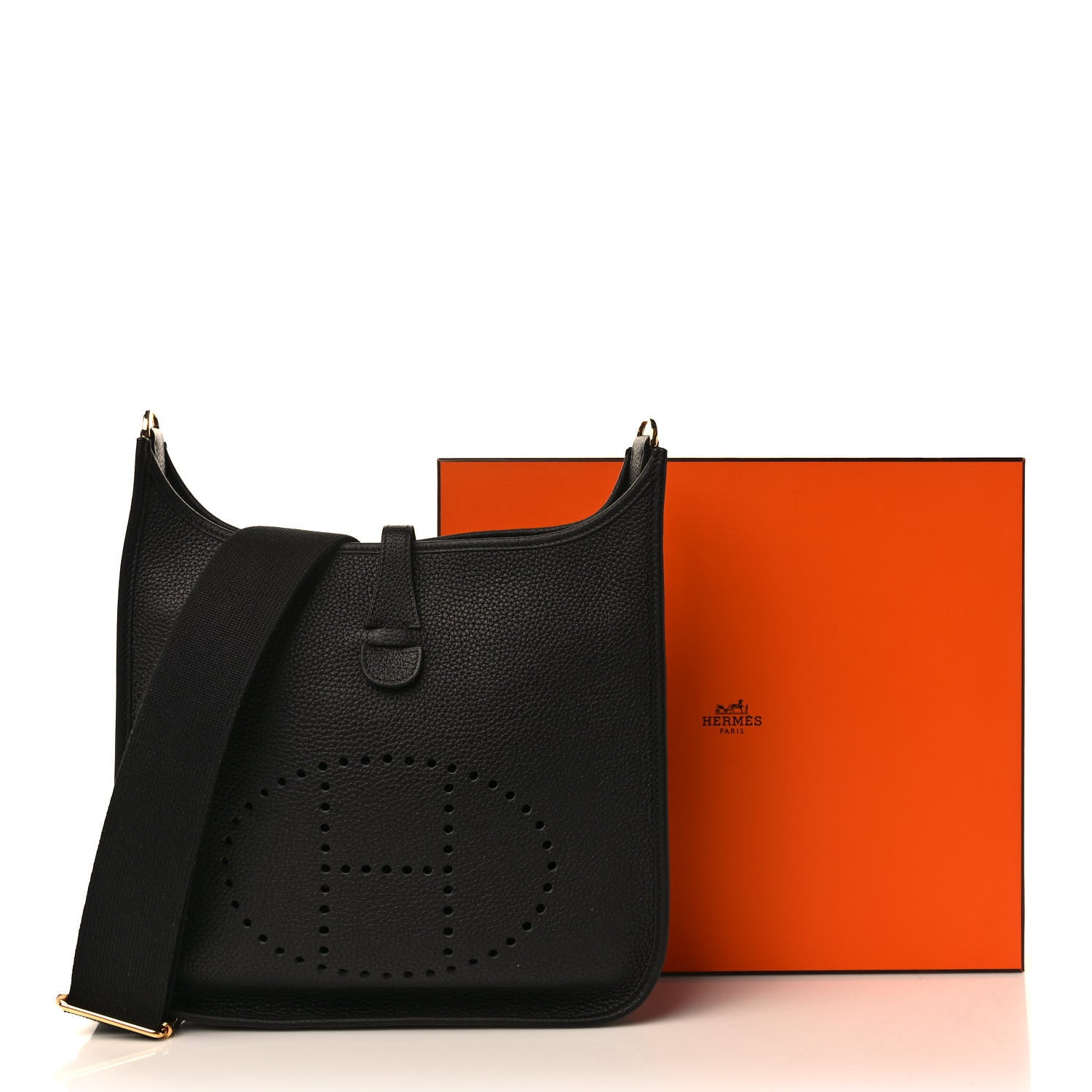 Hermes Taurillon Clemence Evelyne III PM Black 9 of 9